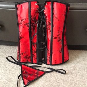 Beautiful red corset.